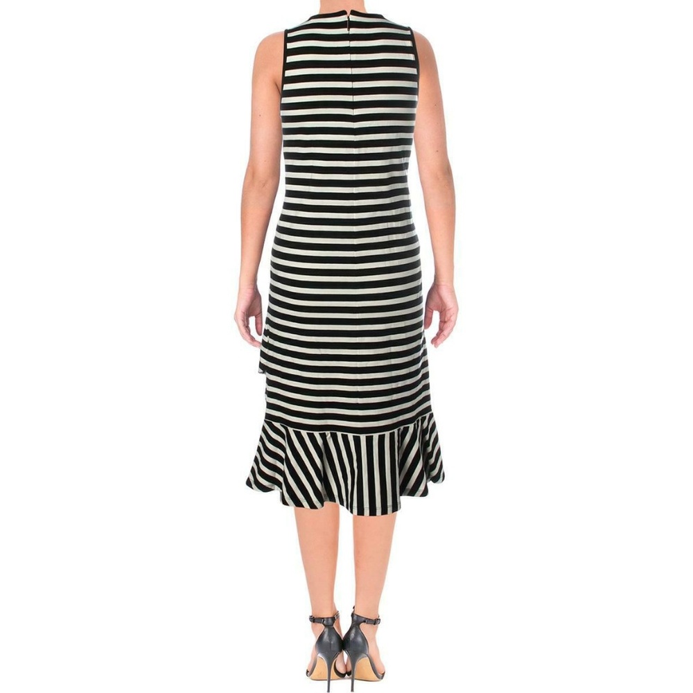 Ralph Lauren Black and White Asymmetrical Dress